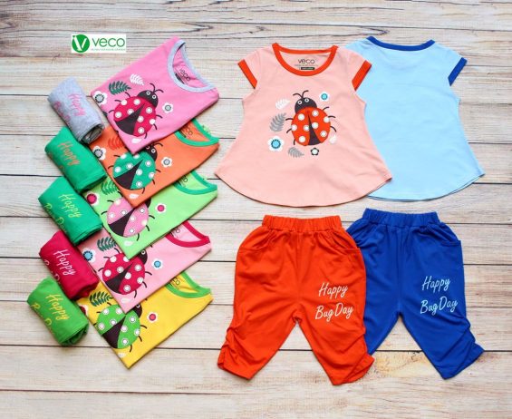 Quần áo trẻ em xuất khẩu giá sỉ - bộ sưu tập con bọ xinh xắn